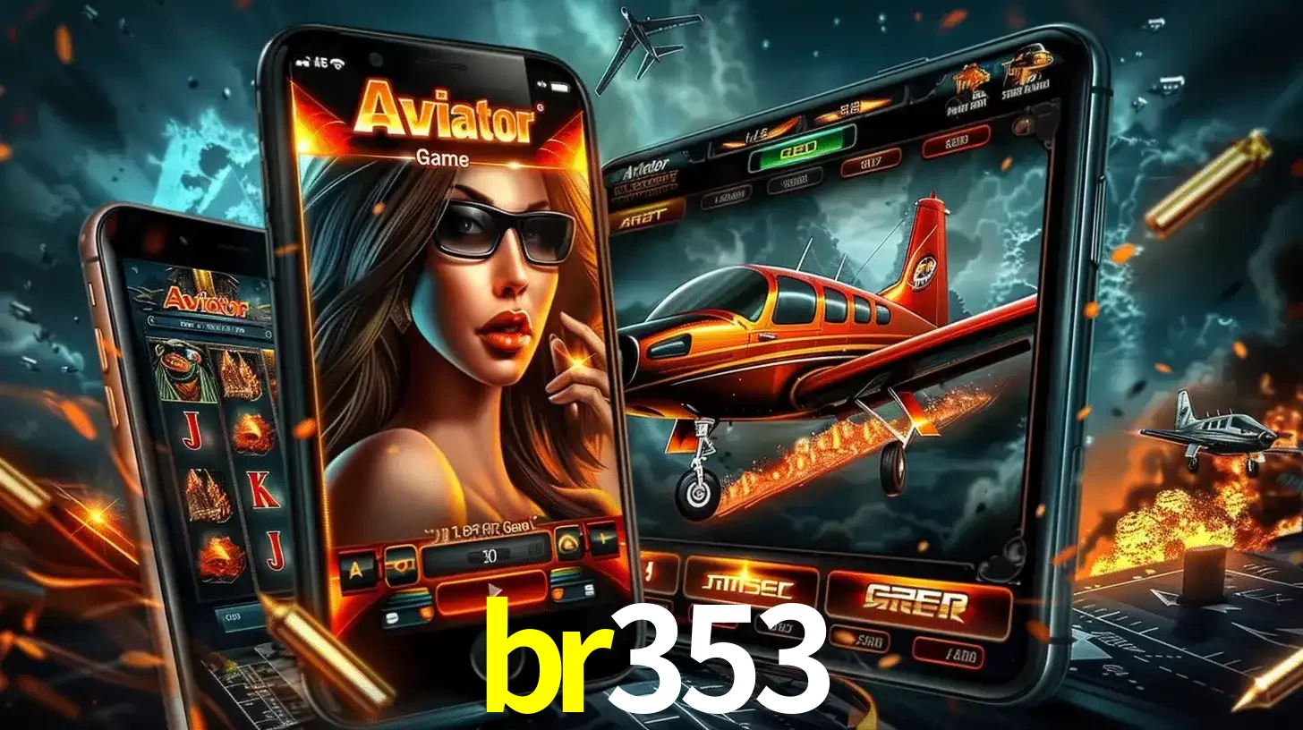 O popular jogo de apostas Aviator exibido em vários celulares e tablets, mostrando a interface emocionante e a ação de voo disponíveis para jogar agora no br353.