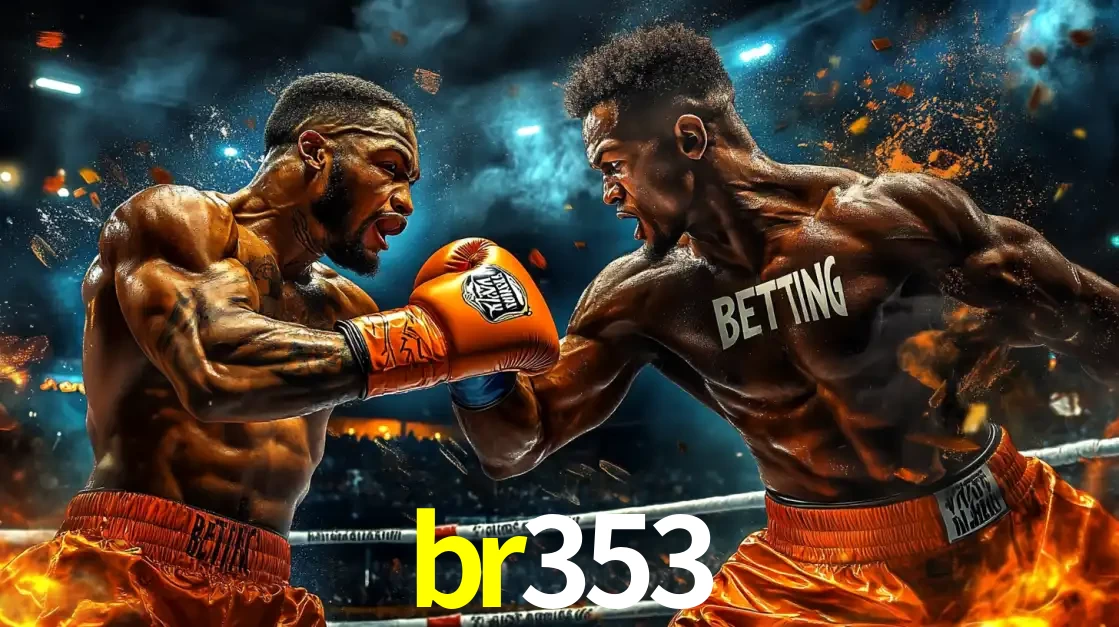 Dois boxeadores em uma luta intensa e explosiva, representando a adrenalina e as oportunidades de apostas em esportes de combate disponíveis na plataforma br353.