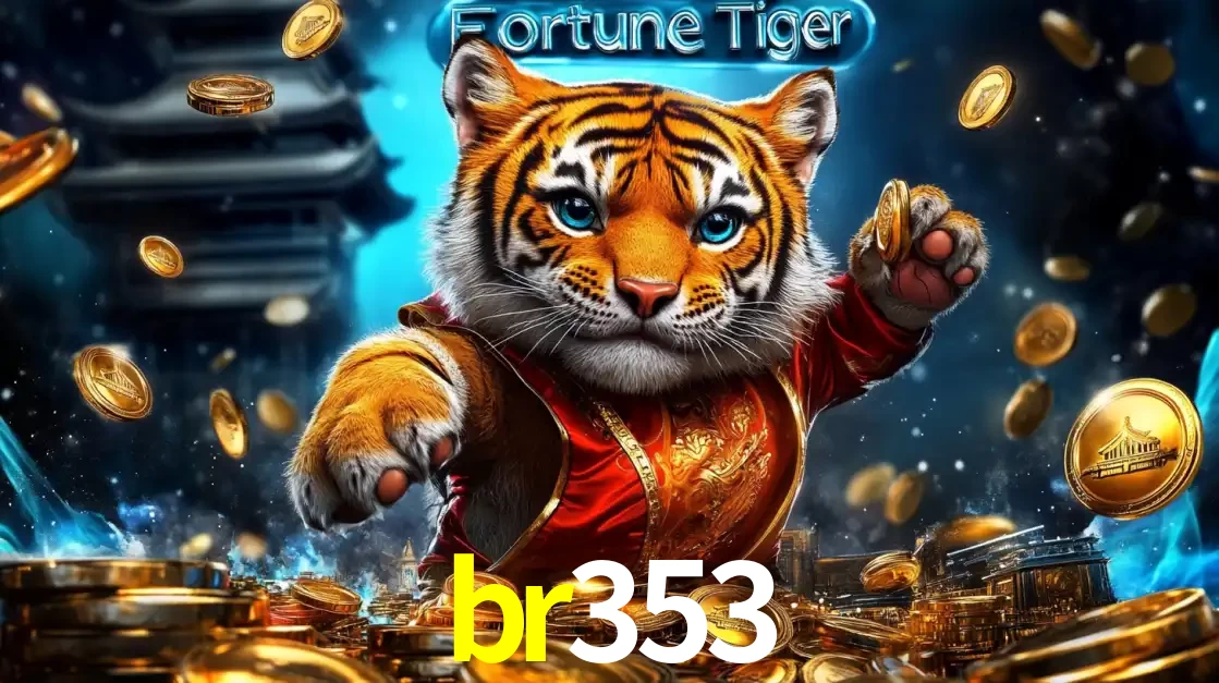 Imagem promocional do jogo de slot Fortune Tiger, com um tigre majestoso em traje tradicional cercado por uma fortuna em moedas de ouro, disponível agora no cassino br353.